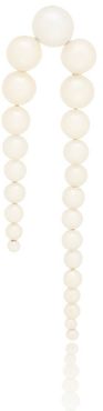 Grand Perle Nuit 14kt gold single earring with pearls