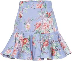 Bellitude floral linen miniskirt