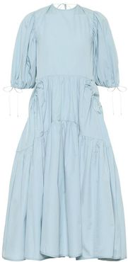 Libby cotton poplin midi dress