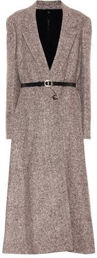 Maeve belted wool and silk-blend coat