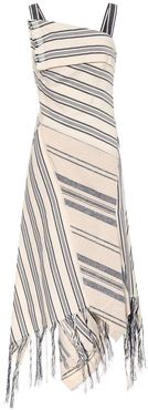 Fringed stripe dress