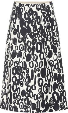 Printed midi skirt