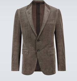 Corduroy single-breasted blazer