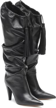 Emmanuelle knee-high leather boots