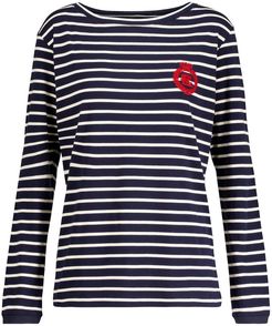 Striped cotton jersey T-shirt