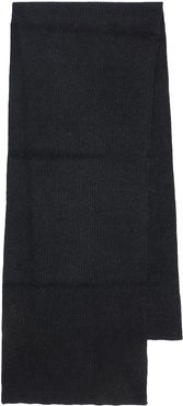 Ribbed-knit wool-blend scarf