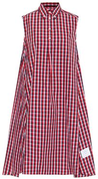 Checked cotton dress