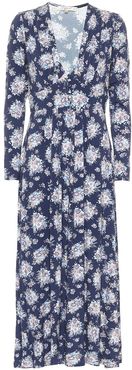 Min floral midi dress