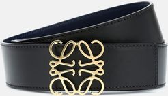 Anagram leather belt