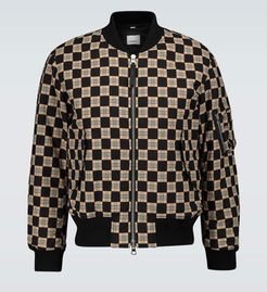 Brooland checked bomber jacket