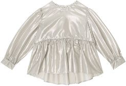 Striped silk blouse