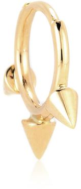 Triple Spike Clicker 14kt gold earring