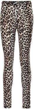 Leopard-print leggings
