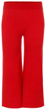 Cashmere wide-leg pants