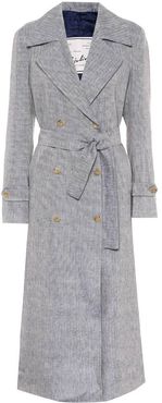 The Christine linen trench coat