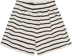 Exclusive to Mytheresa â Striped cotton-jersey shorts