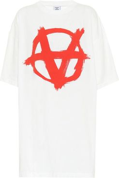 Printed cotton jersey T-shirt
