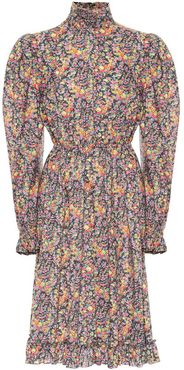 Floral cotton midi dress