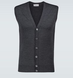 Stavely knitted wool vest