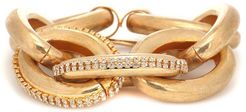 Crystal-embellished chain-link bracelet