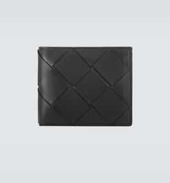 Bifold Intrecciato leather wallet