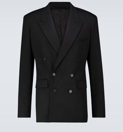 Asymmetric double-breasted blazer