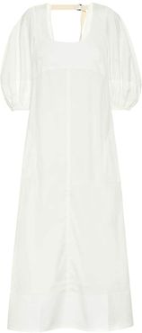 Sara cotton-blend poplin maxi dress