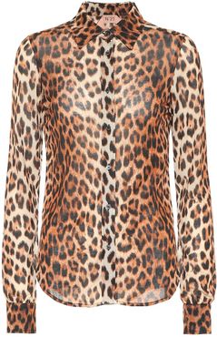 Leopard-printed shirt