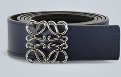 Anagram leather belt