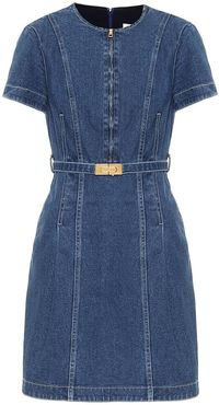 Nadia stretch-denim minidress