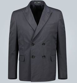 technical double-breasted blazer