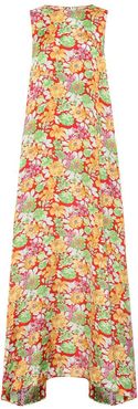 Sleeveless floral maxi dress