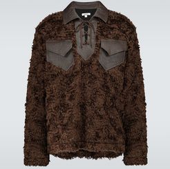 Elf shearling sweatshirt