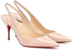 Clare Sling 80 patent leather pumps