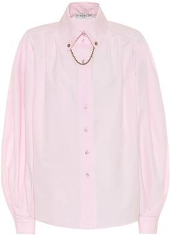 Embellished cotton shirt