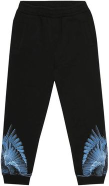 Wings cotton-blend trackpants