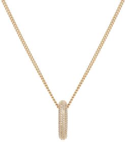 Crystal hoop necklace