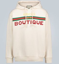 Boutique printed hooded sweatshirt