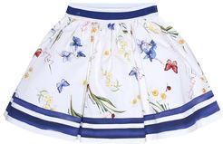 Floral cotton skirt