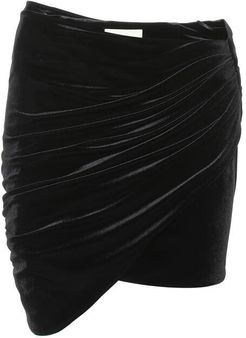 Velvet miniskirt