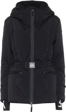 Belted ski jacket