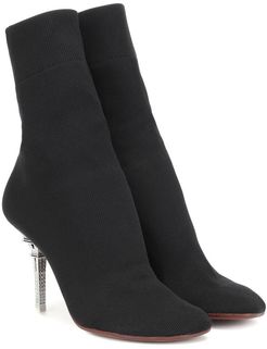Eiffel Tower sock ankle boots