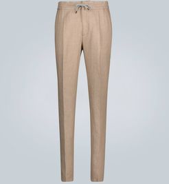 Relaxed-fit linen pants