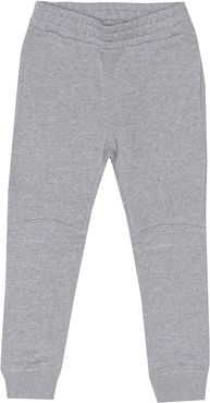 Ribbed cotton-jersey trackpants