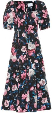Mariona floral cotton-blend dress
