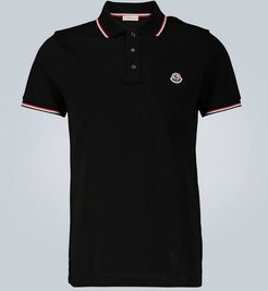 Contrast trimmed cotton polo shirt