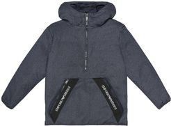 Down hooded jacket