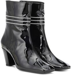 Lagonda patent leather ankle boots