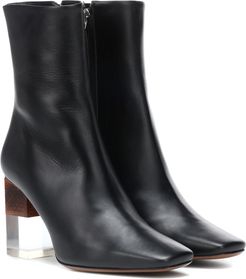Hea leather ankle boots