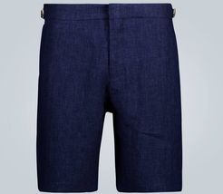 Norwich slim-fit linen shorts